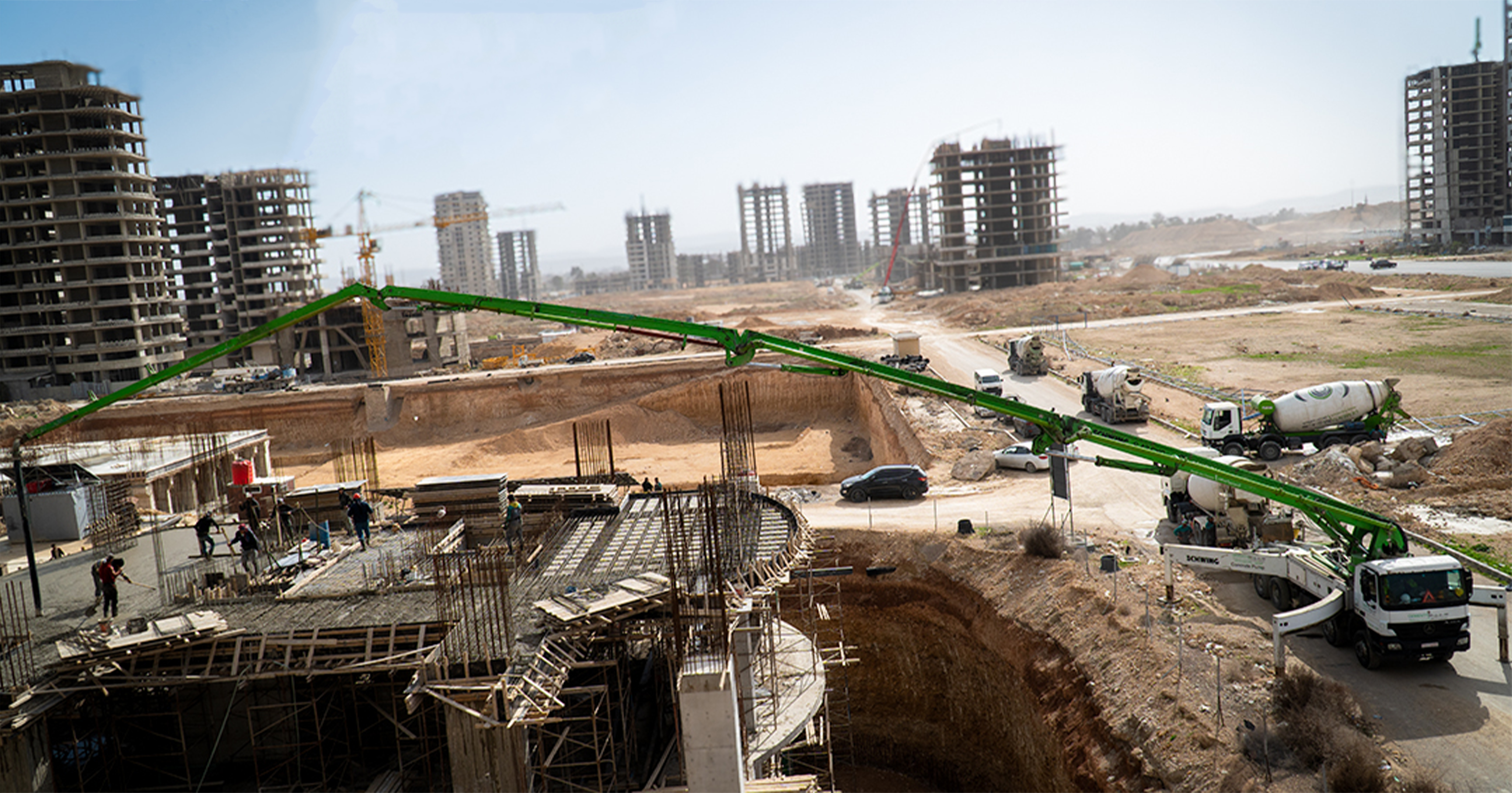 Project site using Cementa pumping services
